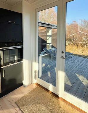 Terrace/patio - Modern house on a beautiful natural plot (Aakirkeby)