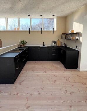 Microwave, oven, dishwasher, coffee/tea maker - Modern house on a beautiful natural plot (Aakirkeby)
