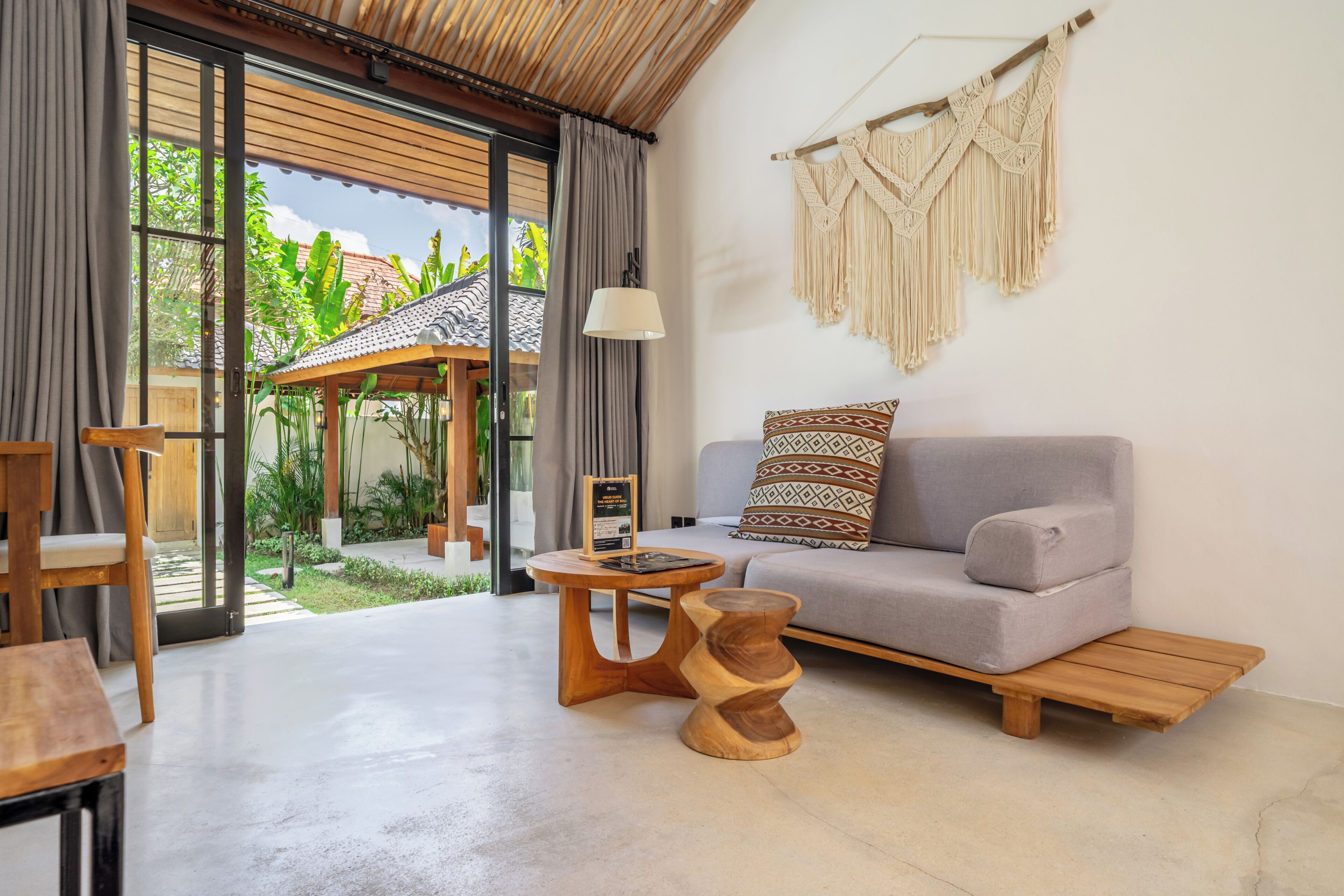 Luxury Villa, Pool View | Living area | 50-inch Smart TV with digital channels