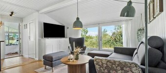 Modern home with creative details and sea views