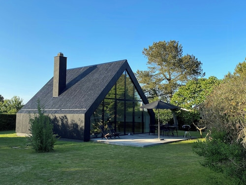 Modernized A-frame house near Saksild beach