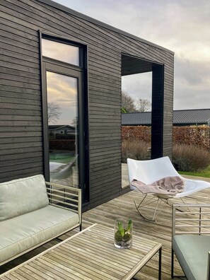 Terrace/patio - Modern house with sea view near Faaborg (Faaborg)