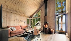 Fernseher, Kamin