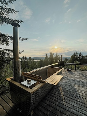 Terrasse/Patio. Chalet de montagne avec vue près de Duved et Åre