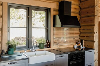 Log house with sauna and fireplace in Bydalen