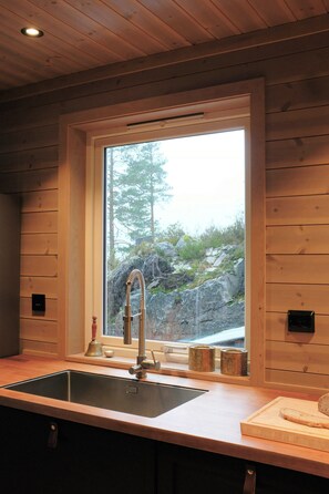 Interior - Modern cabin with Gaustatoppen views near Oslo (Tuddal)