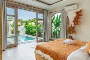 Vila Deluks, 2 kamar tidur, kolam renang pribadi | Pemandangan dari kamar