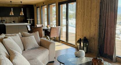 Modern cabin with panoramic views in Stryn