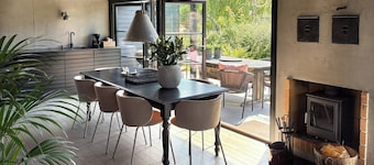 Nordic holiday home with fjord views on Enø
