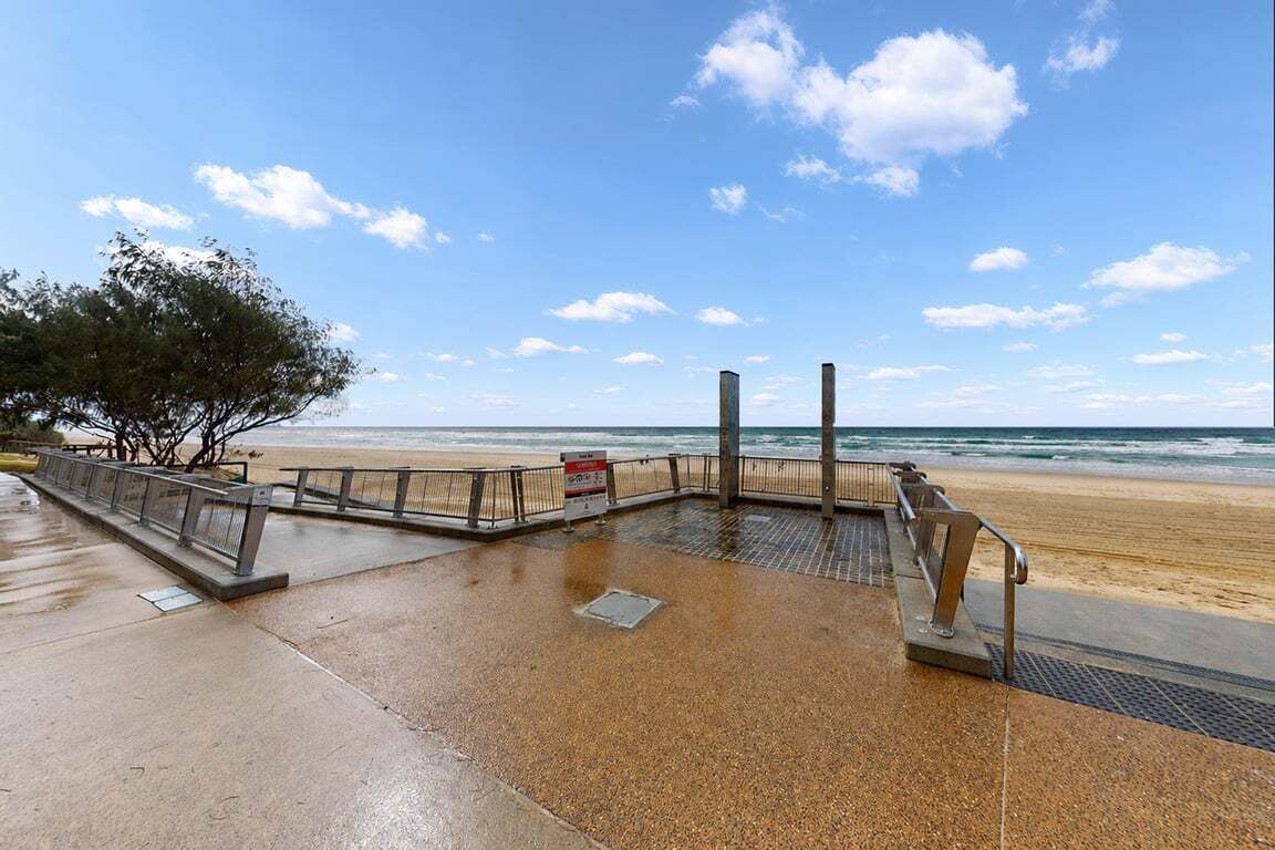 On the beach