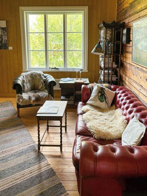 Living area - Log cabin with sauna by Ljungan (Sundsvall)