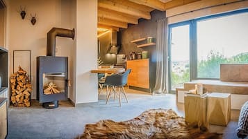 Fernseher, Kamin