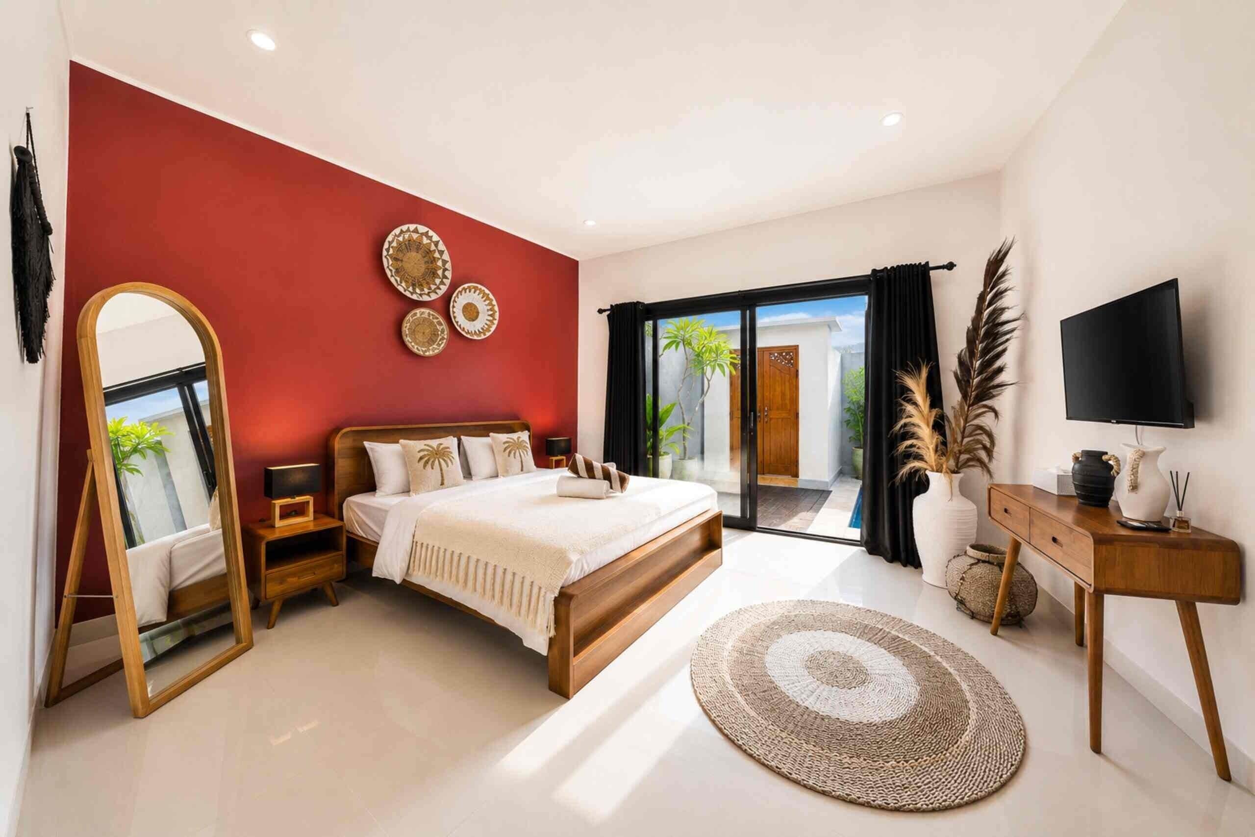 Villa de lujo, 2 habitaciones, piscina privada | Sábanas de algodón egipcio, ropa de cama de alta calidad, caja fuerte