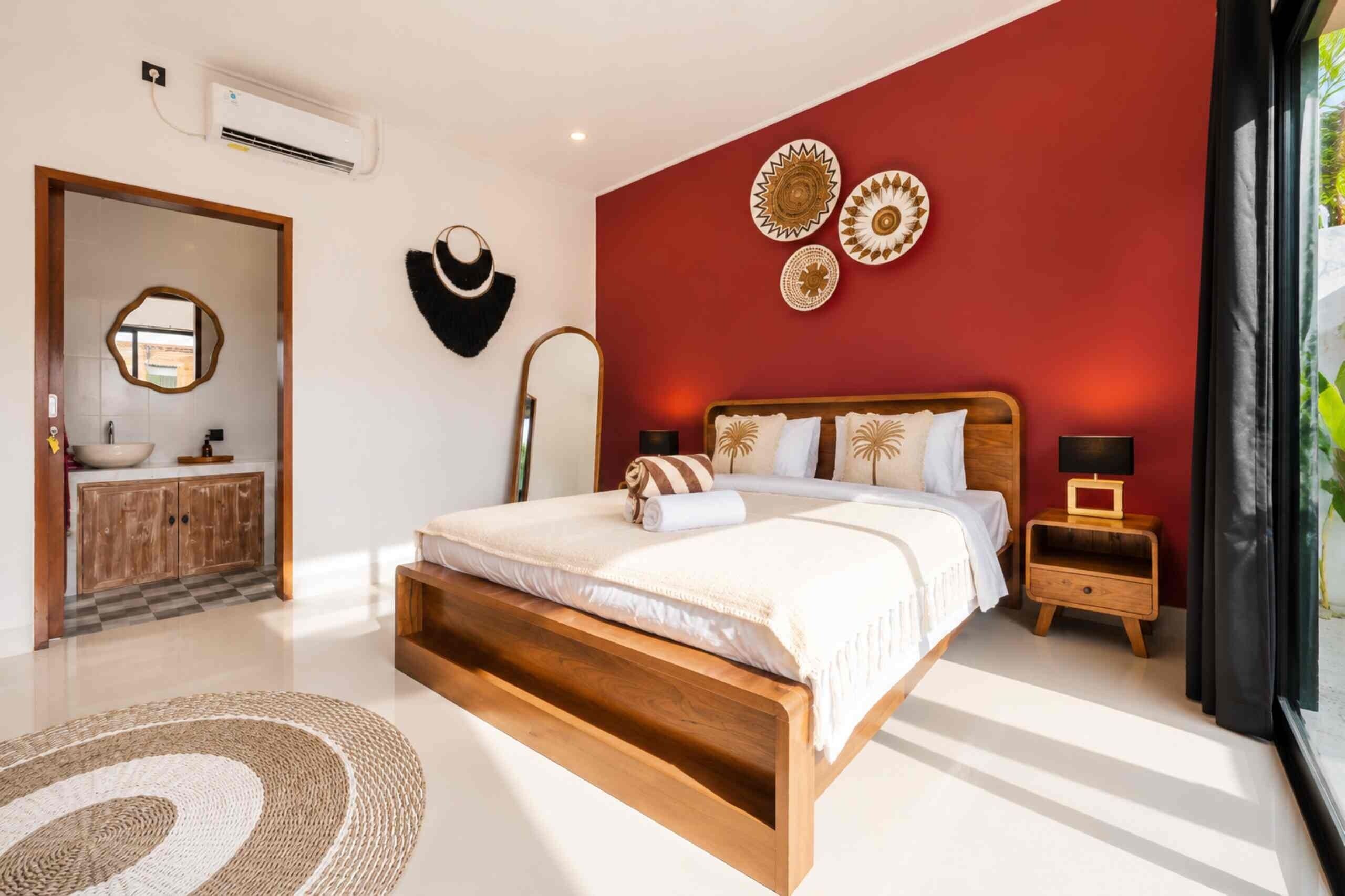 Villa de lujo, 2 habitaciones, piscina privada | Sábanas de algodón egipcio, ropa de cama de alta calidad, caja fuerte