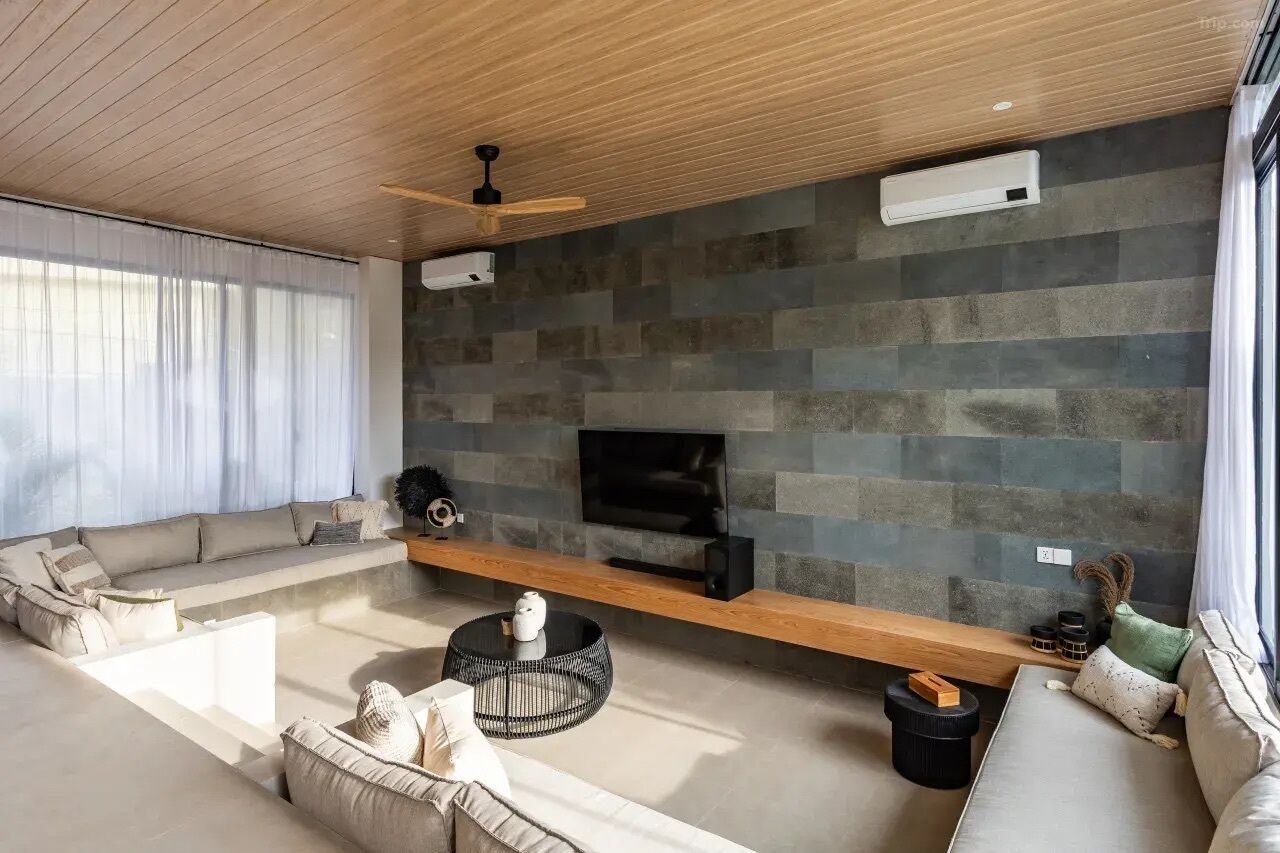 Luxury Villa, 3 Bedrooms, Private Pool | Living area | 50-inch Smart TV with digital channels