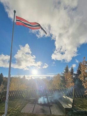 Property grounds - Family cabin with firepit at Søndre Fjellstølen (Reinli)
