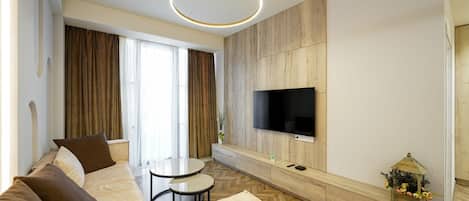 Appartement, balcon, vue cour intérieure | Coin séjour