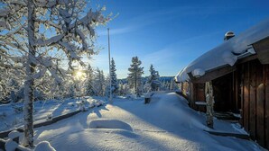 Property grounds - Cottage with sauna near ski trails in Sjusjøen (Sjusjøen)