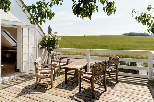 Old farmstead with field views