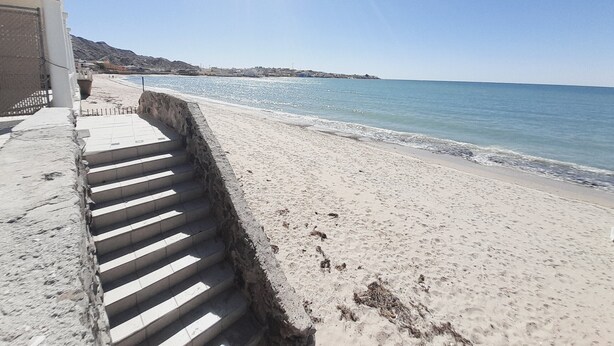 A coastal walkway leading to a beach with a clear sky. - 2 Story Cholla Bay Loft with Amazing Views and Private Beach Access Dog Friendly (Bahía la Choya)