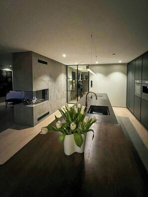 Oven, dishwasher, coffee/tea maker - House with gym and sea path on Jeløya (MOSS)