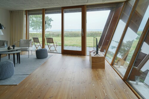View over Aarhus bay from striking architecture