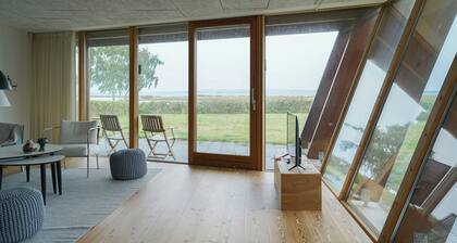 View over Aarhus bay from striking architecture