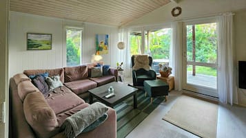 Televisie en een open haard