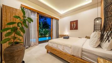 Deluxe Villa, 2 Bedrooms, Private Pool | Egyptian cotton sheets, premium bedding, in-room safe