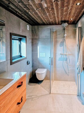 Shower - Mountain cabin with panoramic views and sauna (Oppdal)