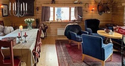 Enjoy days in traditional log cabin