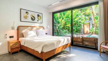 Villa Familiale, 3 chambres, piscine privée | Vue de la chambre