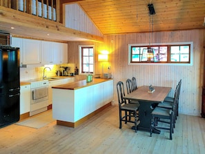 Microwave, oven, dishwasher, coffee/tea maker