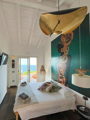 Desk, free WiFi - Panoramic villa with sunset and sea view (Pollina)