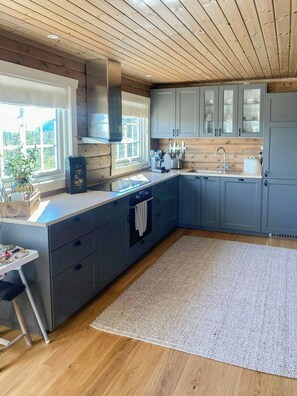Private kitchen - Family cabin at Blefjell (Lampeland)