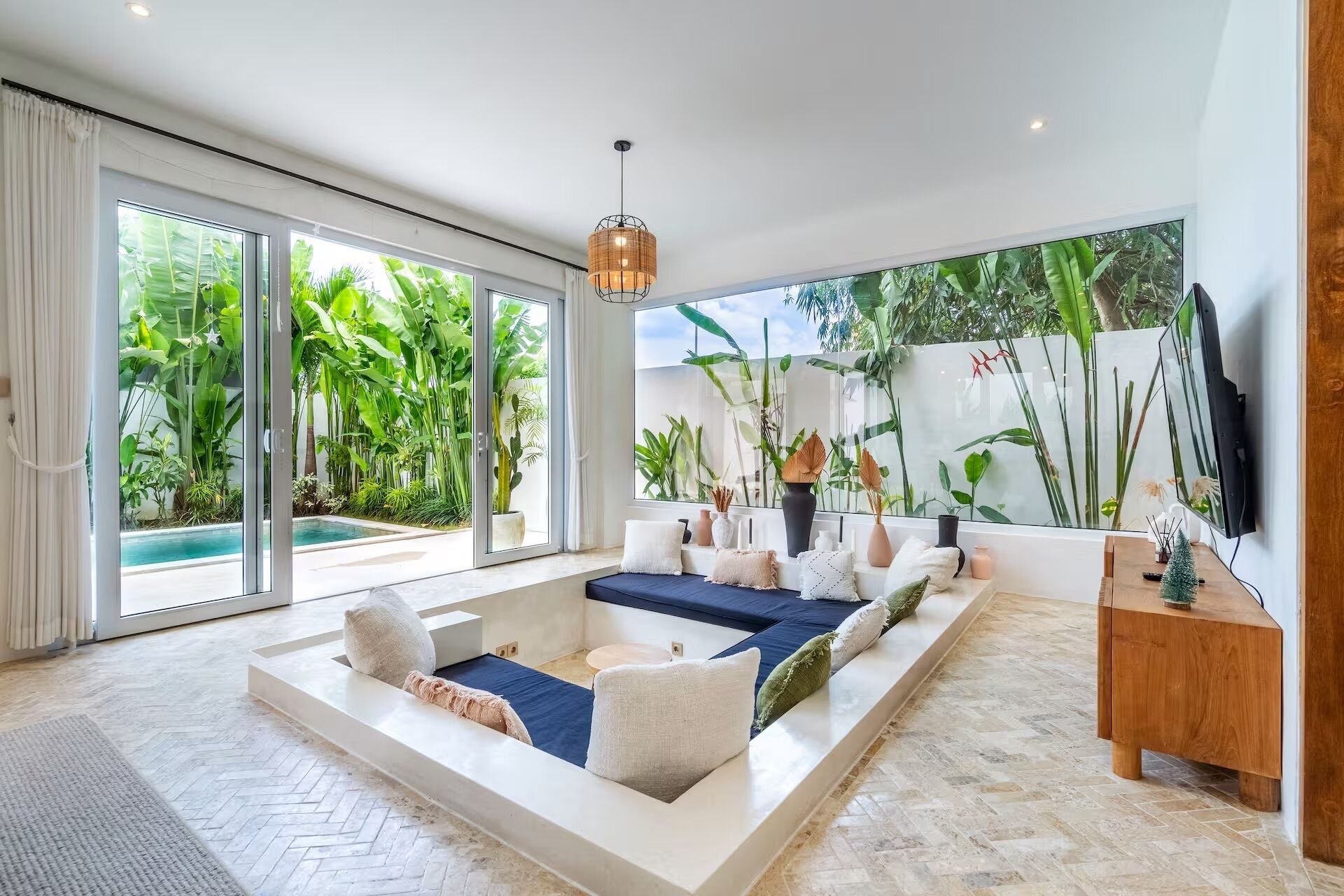 Deluxe-Villa, 3 Schlafzimmer, eigener Pool | Innenbereich