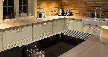 Family-built cabin at the three line