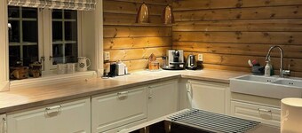 Family-built cabin at the three line