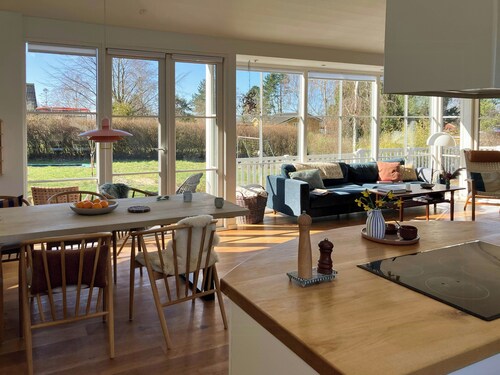 Natural light and short walk to water in home