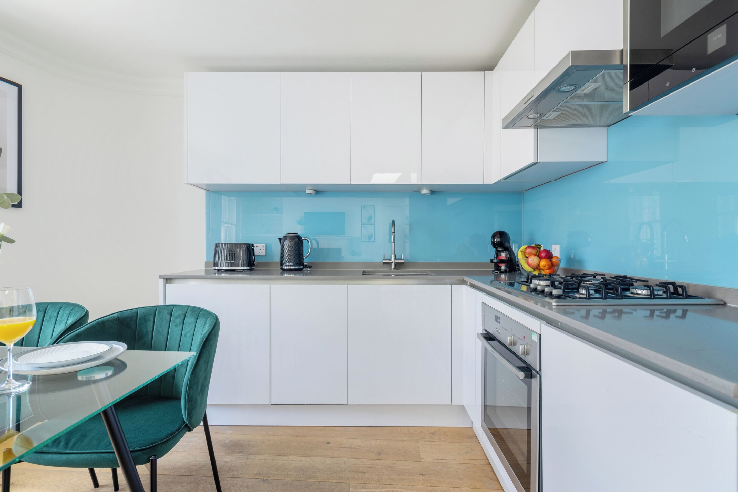 City Apartment, 1 Double Bed with Sofa bed, Non Smoking, City View | Private kitchen | Espresso maker, coffee/tea maker, electric kettle, highchair