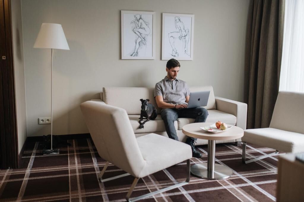 Presidential Suite, Balcony, River View | Living area