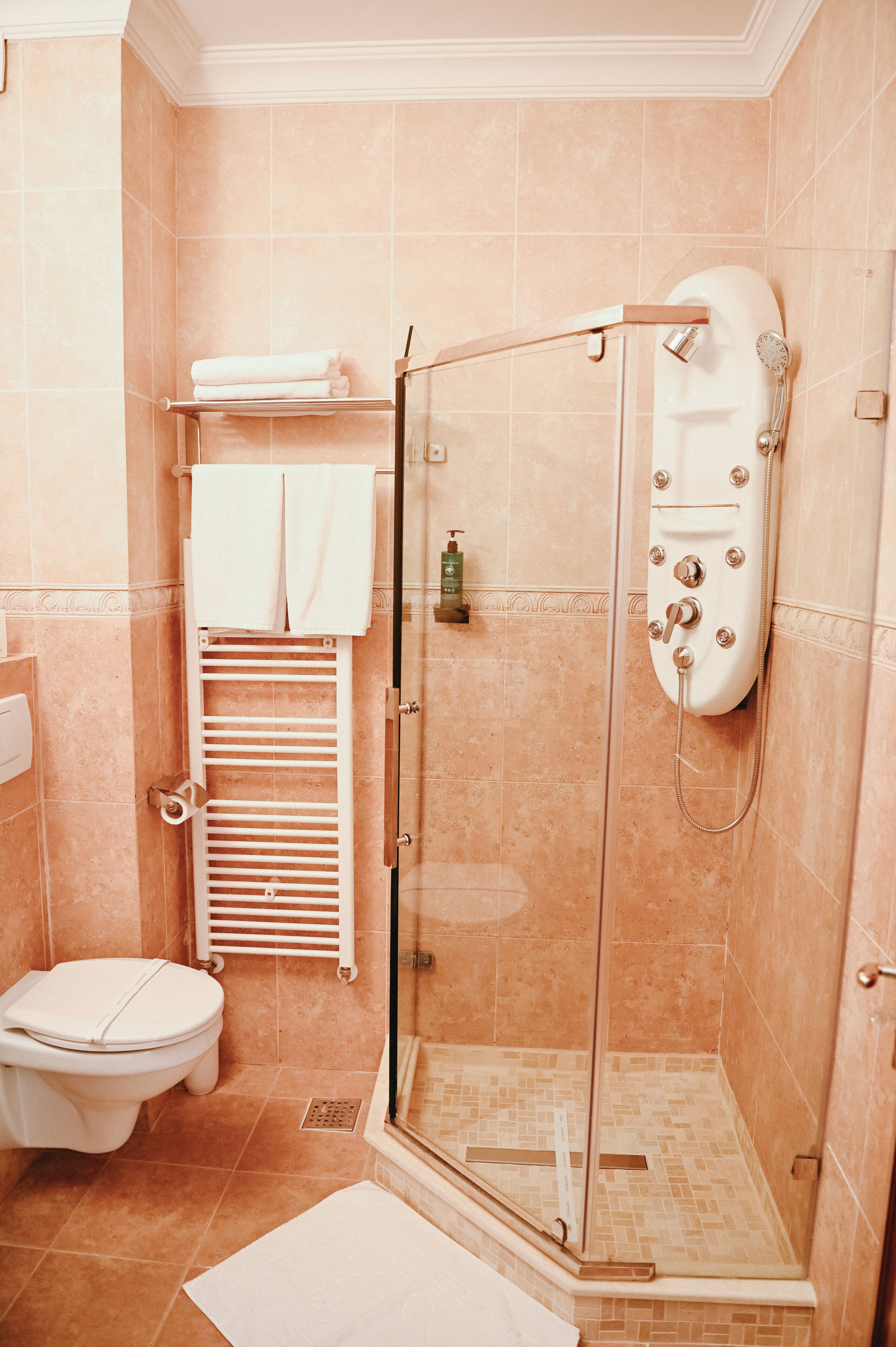 Deluxe Room, 1 King Bed with Sofa bed | Bathroom | Shower, rainfall showerhead, free toiletries, hair dryer