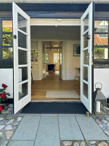 Maison à colombages avec vue sur le port à Ebeltoft