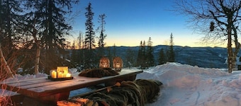 Cabaña con vistas espectaculares, sauna y lago