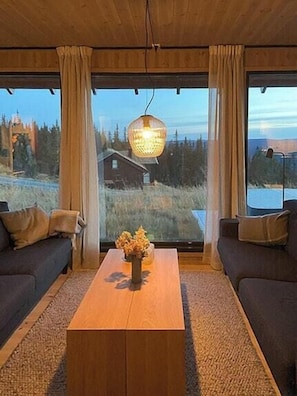 TV, fireplace - Mountain cabinin Valdres (Aurdal)