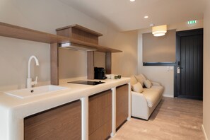 Superior Suite, Balcony, Sea View | Private kitchenette | Espresso maker, coffee/tea maker, mini-fridge
