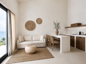 Superior-sviitti, parveke, merinäköala | Oleskelualue