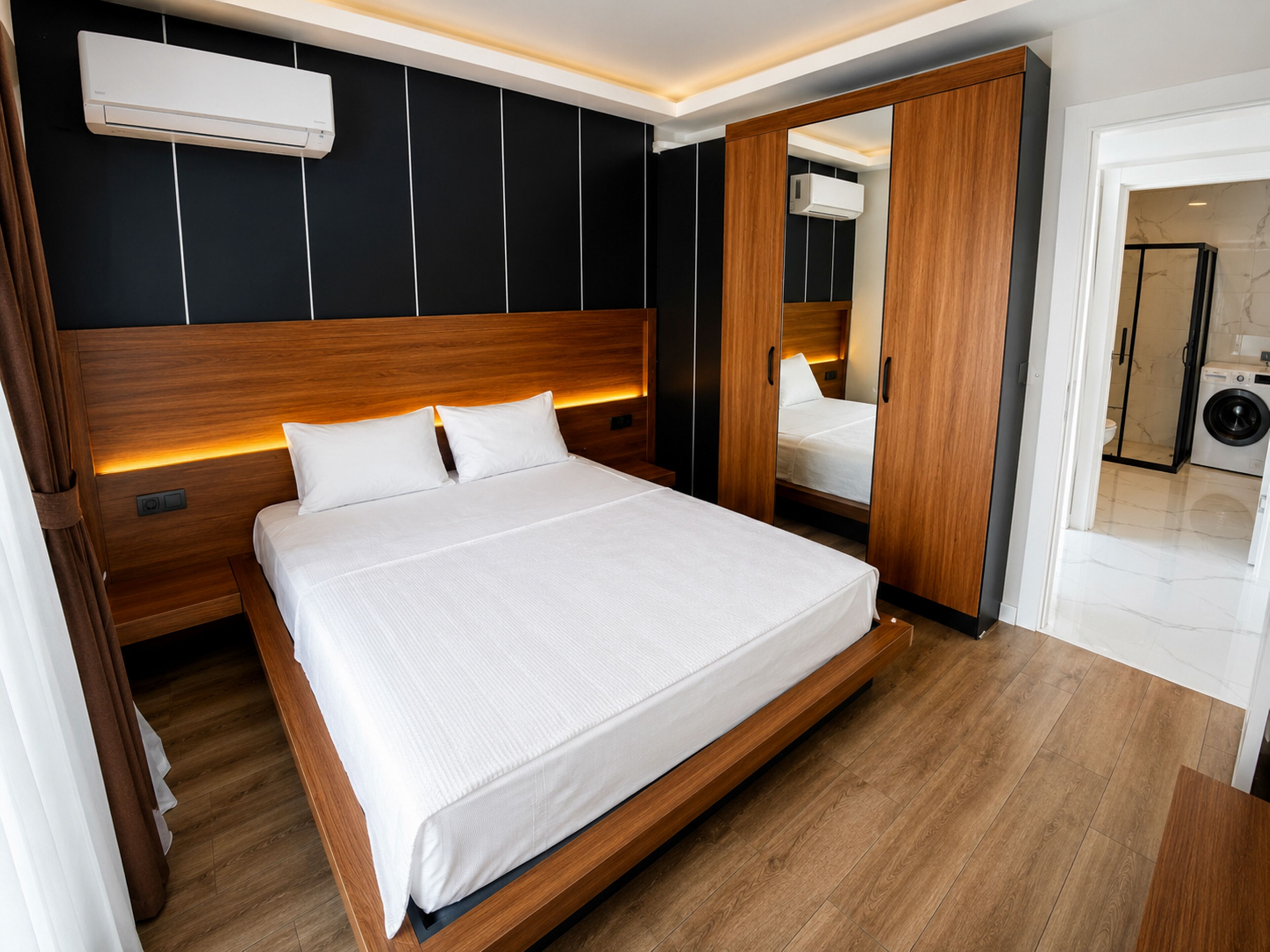 Egyptian cotton sheets, premium bedding, down comforters, desk