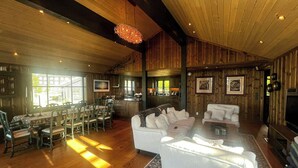 TV, fireplace - Family cabin with views of Jotunheimen (Øyer)
