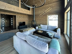 Living area - Mountain cottage for year-round outdoor activities (Innlandet)